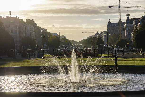 布鲁塞尔的街景图片下载