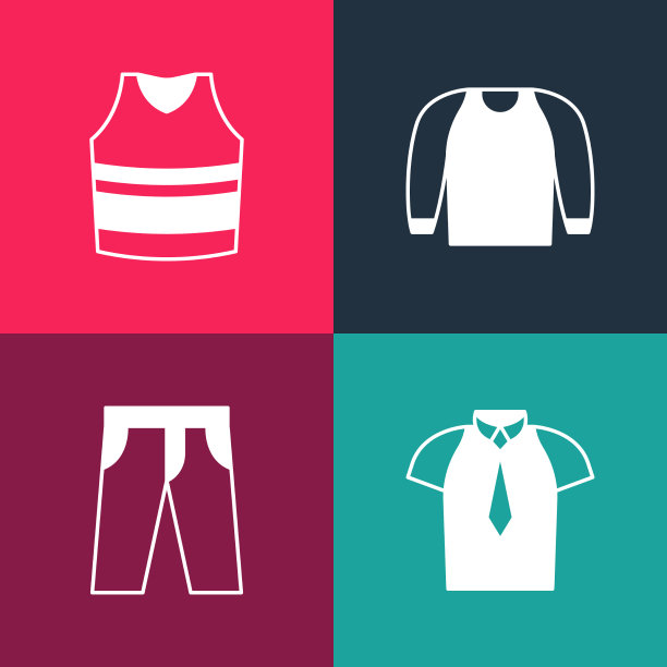 集波普艺术衬衫，裤子，毛衣和汗衫图片下载