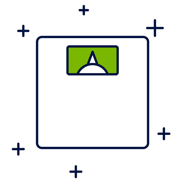 填充轮廓浴室秤图标孤立上图片下载