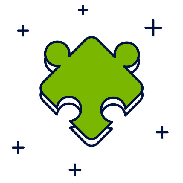 填充轮廓拼图碎片玩具图标孤立上图片下载