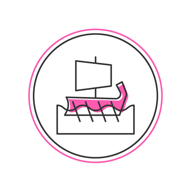 填充轮廓古希腊三列梅图标孤立图片下载