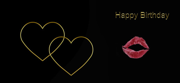 精美的明信片，极简风格的生日快乐图片下载