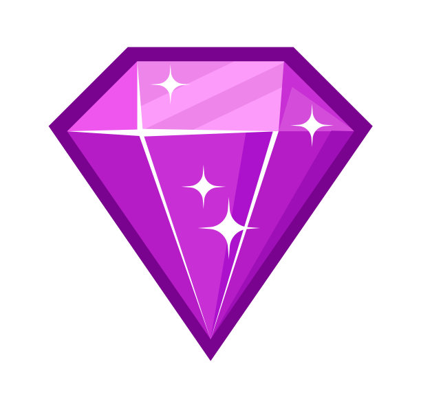 宝石宝石水晶石。矢量图图片下载