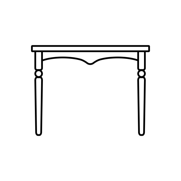 黑线木表图标孤立在白色背景图片下载