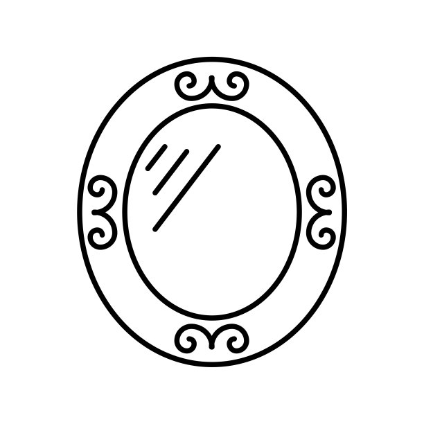 镜像矢量隔离图标。图片下载