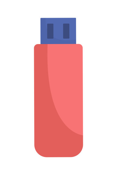 u盘半平面彩色矢量对象图片下载