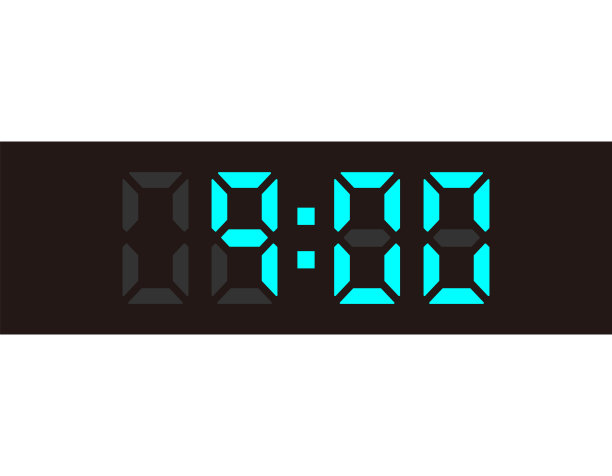 数字数字。时钟面矢量插图。9点钟图片下载