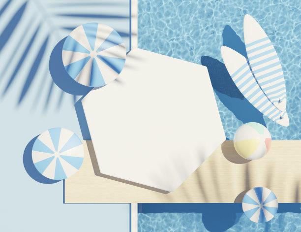 3d渲染顶视图的白色空白圆筒框架模拟和显示产品与水腐蚀剂下面游泳池或闪亮的射线。涟漪腐蚀剂。夏天的背景。创意概念。图片下载