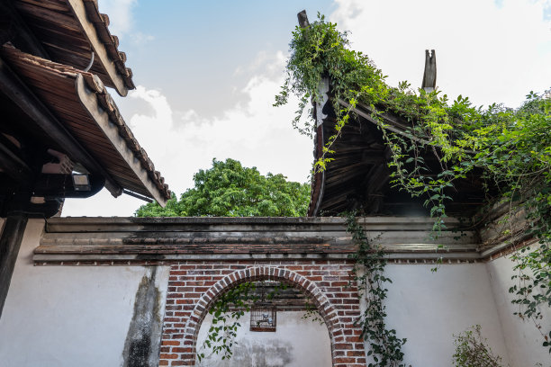 公园里的古建筑图片下载