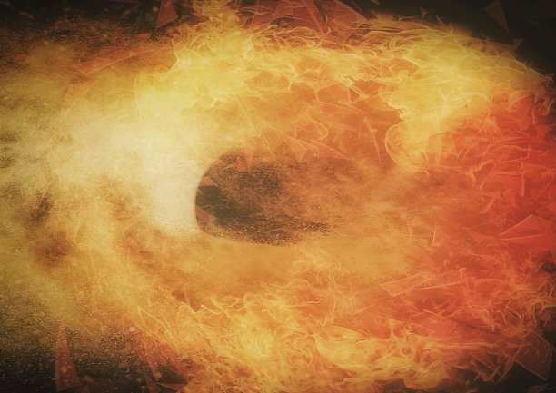 燃烧的火焰的3d插图图片下载