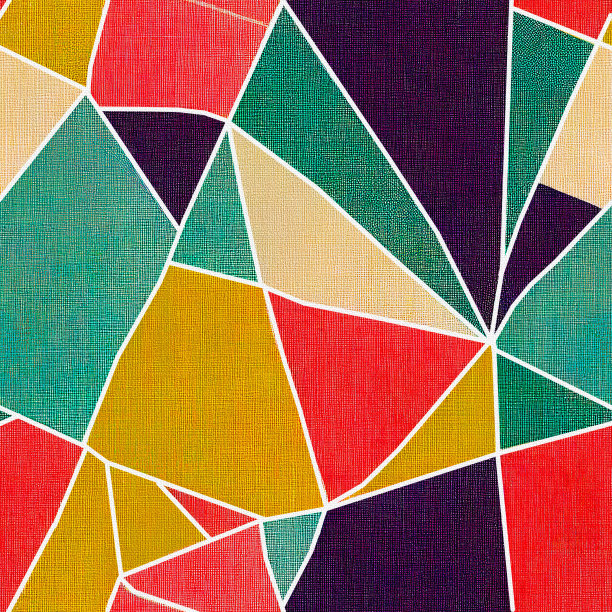 无缝的几何图案。背景三角形，菱形，圆形，几何形状。图片下载