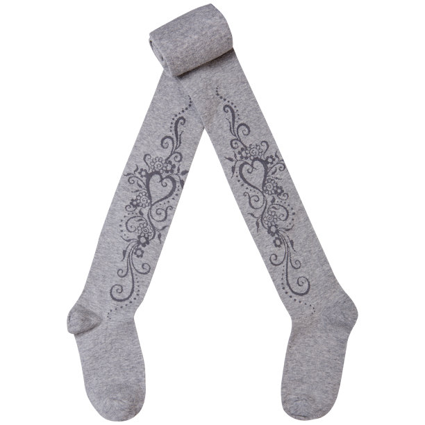 儿童灰色紧身衣，贴花的一个美丽的模式，部分折叠，在一个白色的背景图片下载