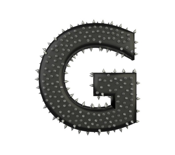 钉钉皮革主题字体字母G图片下载