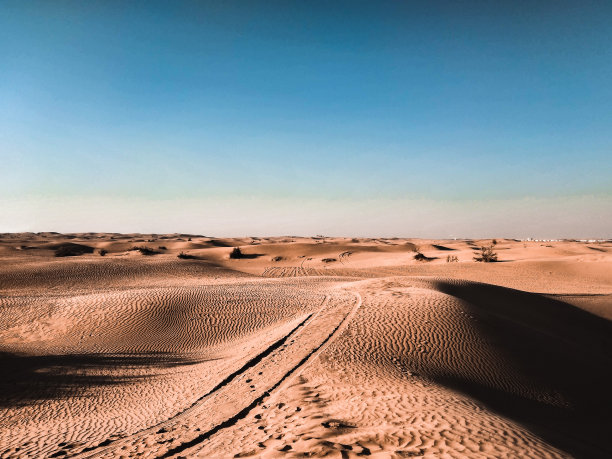 迪拜沙漠的沙丘图片下载