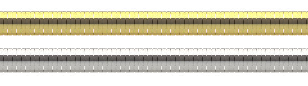 无缝抑制链隔离在白色背景3D插图图片下载