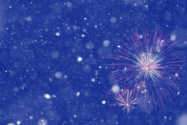 摘要:离焦庆典，烟花在天空。三维演示图片下载