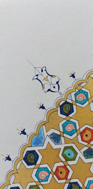 星星螺旋土耳其几何艺术图片下载