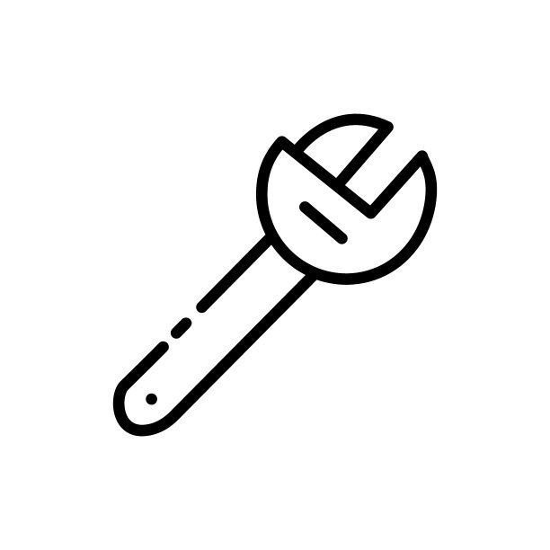 可调节扳手线图标。工具，修补，修理，修理，建造，建造，建造者，技术，工人，服务，工程师。建筑的概念。白色背景上的矢量黑线图标图片下载