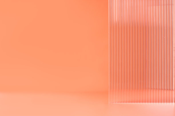 抽象背景的产品介绍与玻璃面板在米色背景。图片下载