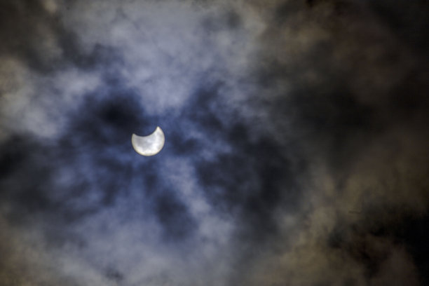 日偏食月亮对太阳的日偏食图片下载