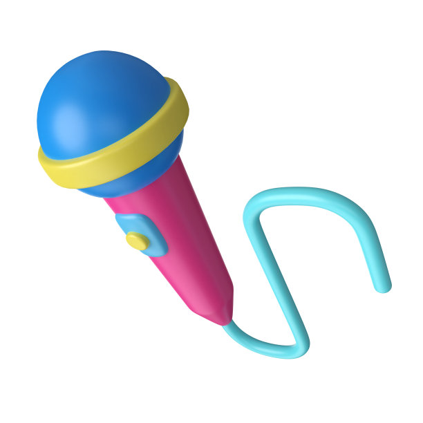 麦克风3D插图图标图片下载