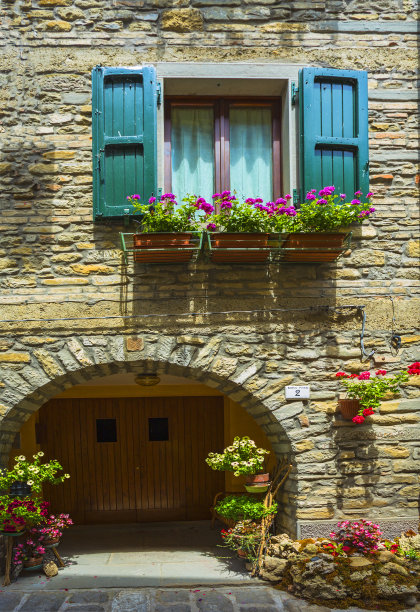 托斯卡纳的一条意大利街道图片下载