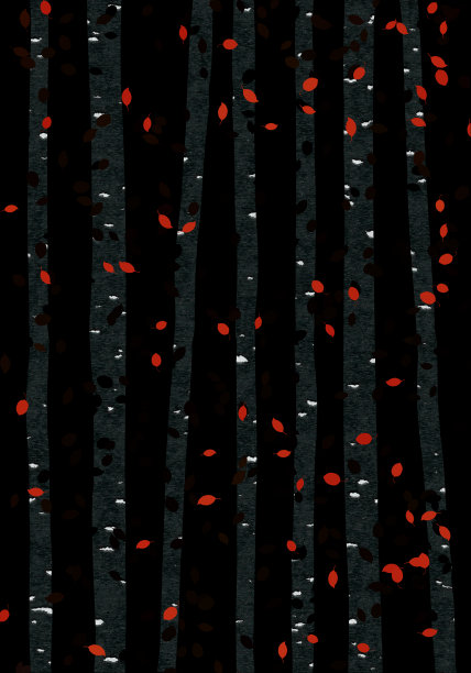 用树木抽象表现秋天图片下载