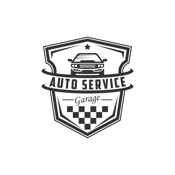 汽车服务与修车标志设计矢量，最好为修车服务溢价矢量图片下载