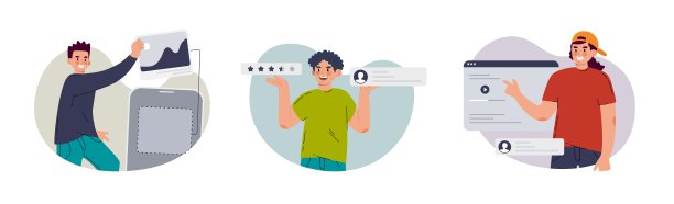 Set men是指手机应用程序和网站的设计师。Ui ux设计师安排界面元素。矢量图图片下载