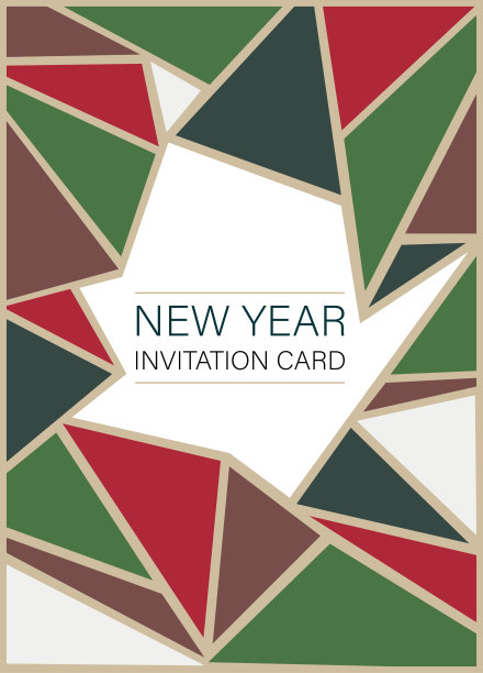 圣诞快乐，新年快乐。圣诞海报，金色的插页和优雅的字体。图片下载