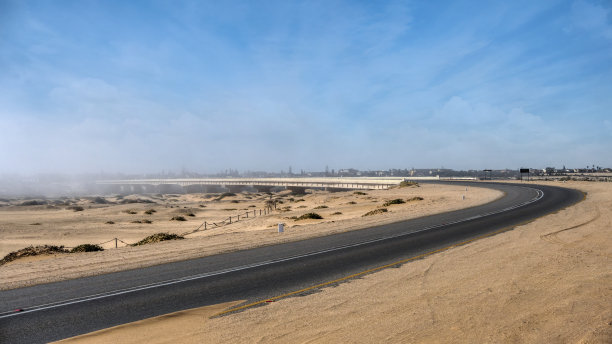 弯曲的道路沙漠图片下载