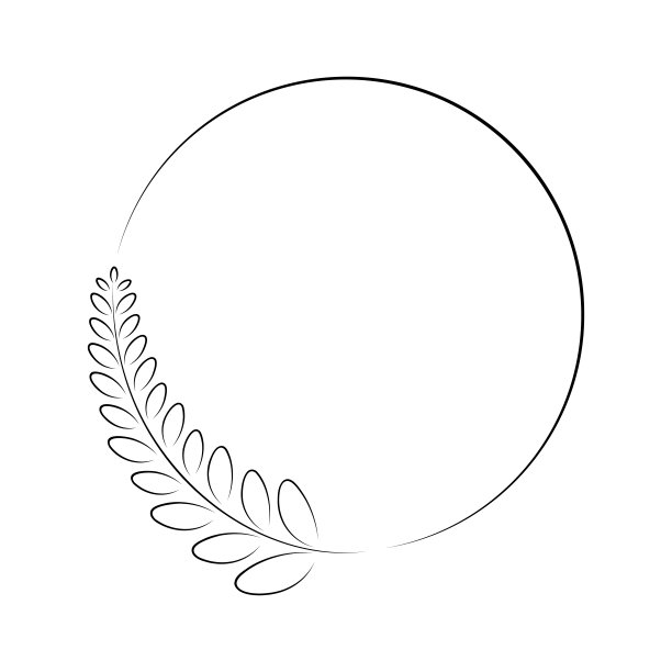 树枝满叶手工绘制各种图案适合装饰婚礼卡片，派对，派对，横幅，标志。图片下载