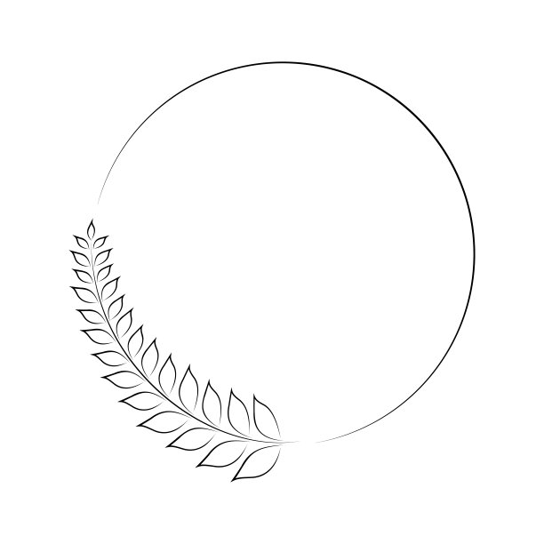 树枝满叶手工绘制各种图案适合装饰婚礼卡片，派对，派对，横幅，标志。图片下载