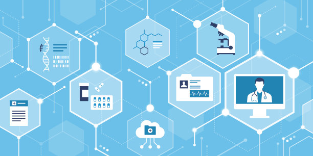 数字卫生和在线医疗服务图片下载