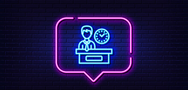 演示时间线图标手表标牌霓虹灯图片下载