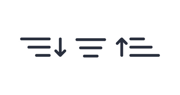 排序图标Logo符号列表图标图片下载
