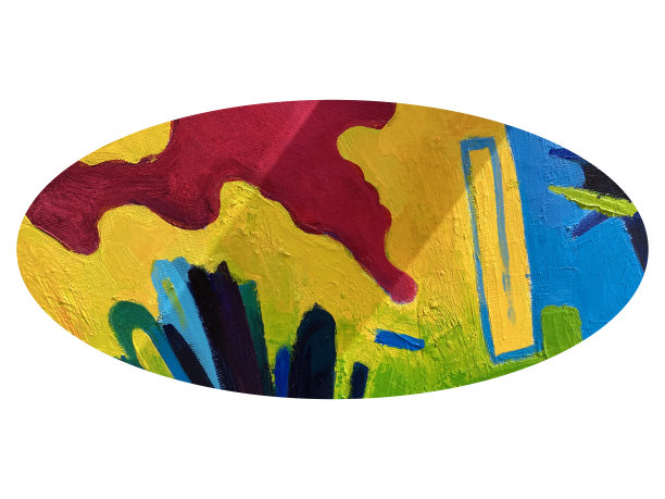 圆抽象画背景。色斑。油画和丙烯画的特写。图片下载