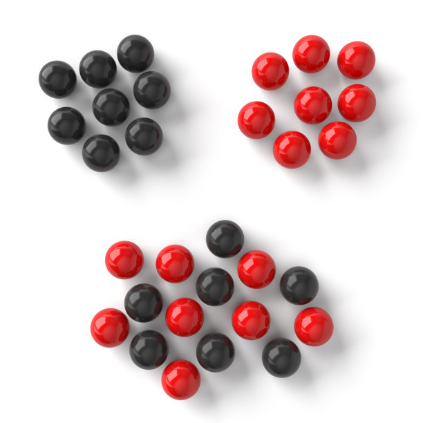 球群的分离或混合图片下载