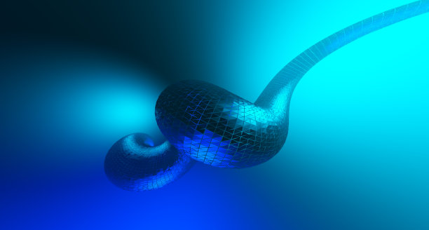 抽象多边形蓝色背景图片下载