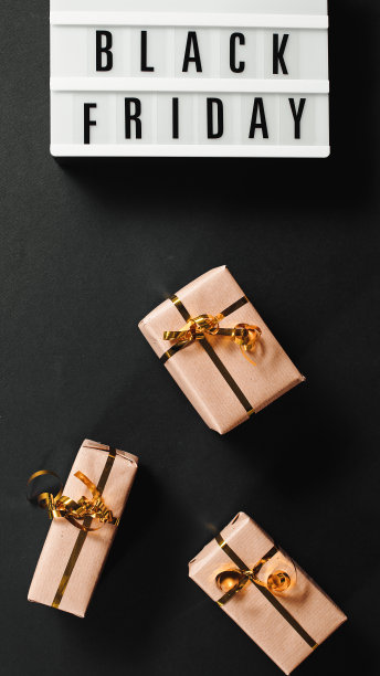 黑色星期五的背景垂直与礼物图片下载