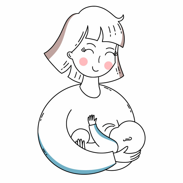 快乐的妈妈给宝宝喂奶。母乳喂养。母亲和孩子。图片下载