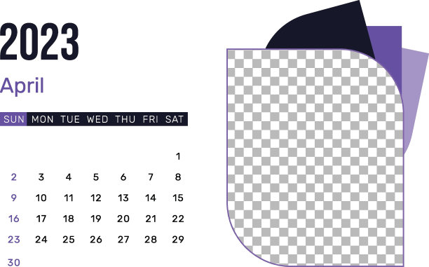2023年4月可更换文本矢量设计与复制空间和设计元素。图片下载