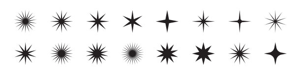 星 burst 矢量图合集图片下载