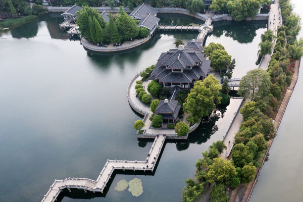 中国古建筑航拍照片图片下载