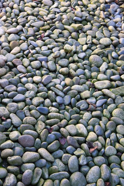 许多圆鹅卵石铺开了图片下载