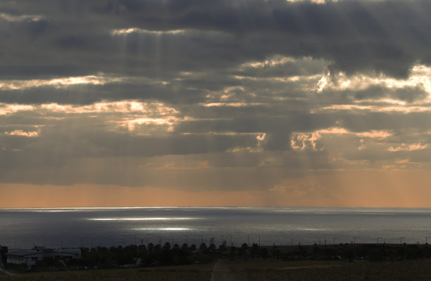 毛里求斯Flic en Flac的日落图片下载