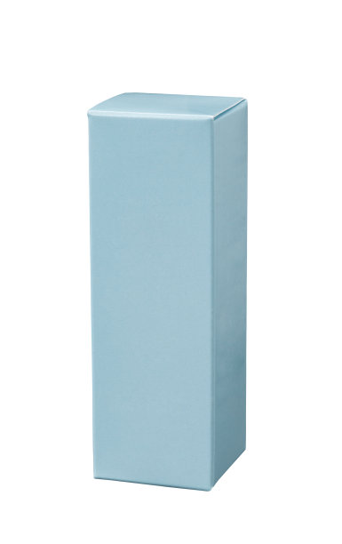 白色背景上的蓝色纸盒图片下载