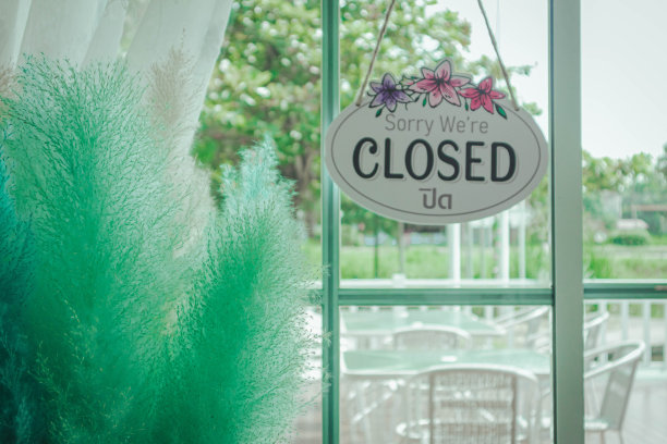 咖啡馆关闭信号图片下载