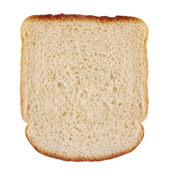 面包片单独放在白面包上图片下载