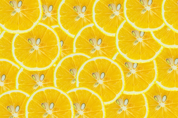 柠檬片图案纹理背景图片下载
